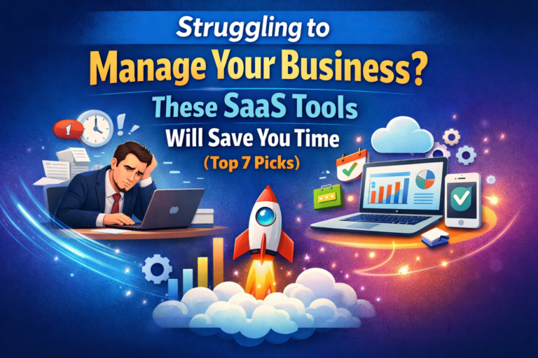 Struggling to Manage Your Business? These SaaS Tools Will Save You Time (Top 7 Picks)